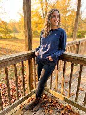 Rachel Hollis “Ya all” navy blue sweatshirt with Thumbholes‎ Oversized XXS